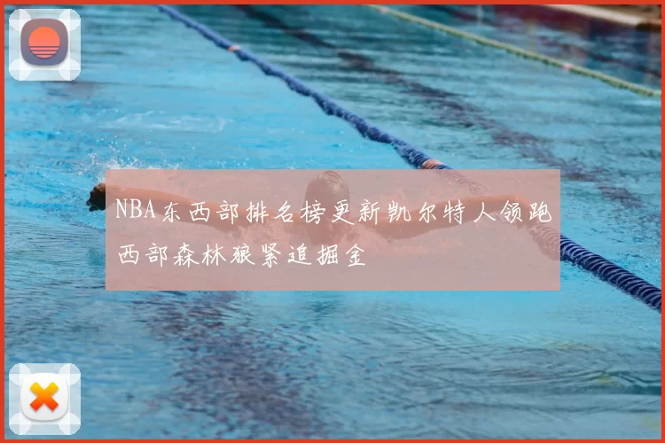 NBA东西部排名榜更新凯尔特人领跑西部森林狼紧追掘金