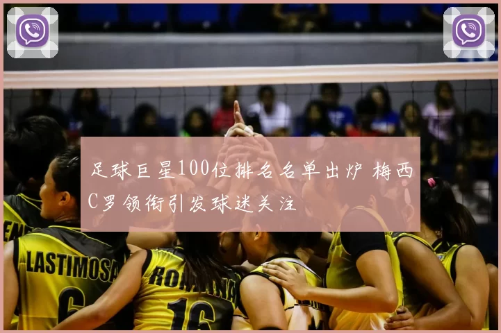 足球巨星100位排名名单出炉 梅西C罗领衔引发球迷关注